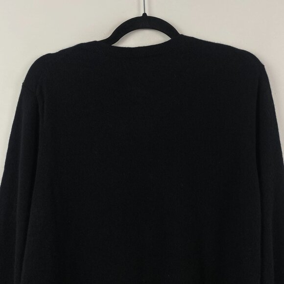 Lands End 100% Cashmere Crew Neck Sweater Size 2X Black Long Sleeve Womens - Picture 6 of 9